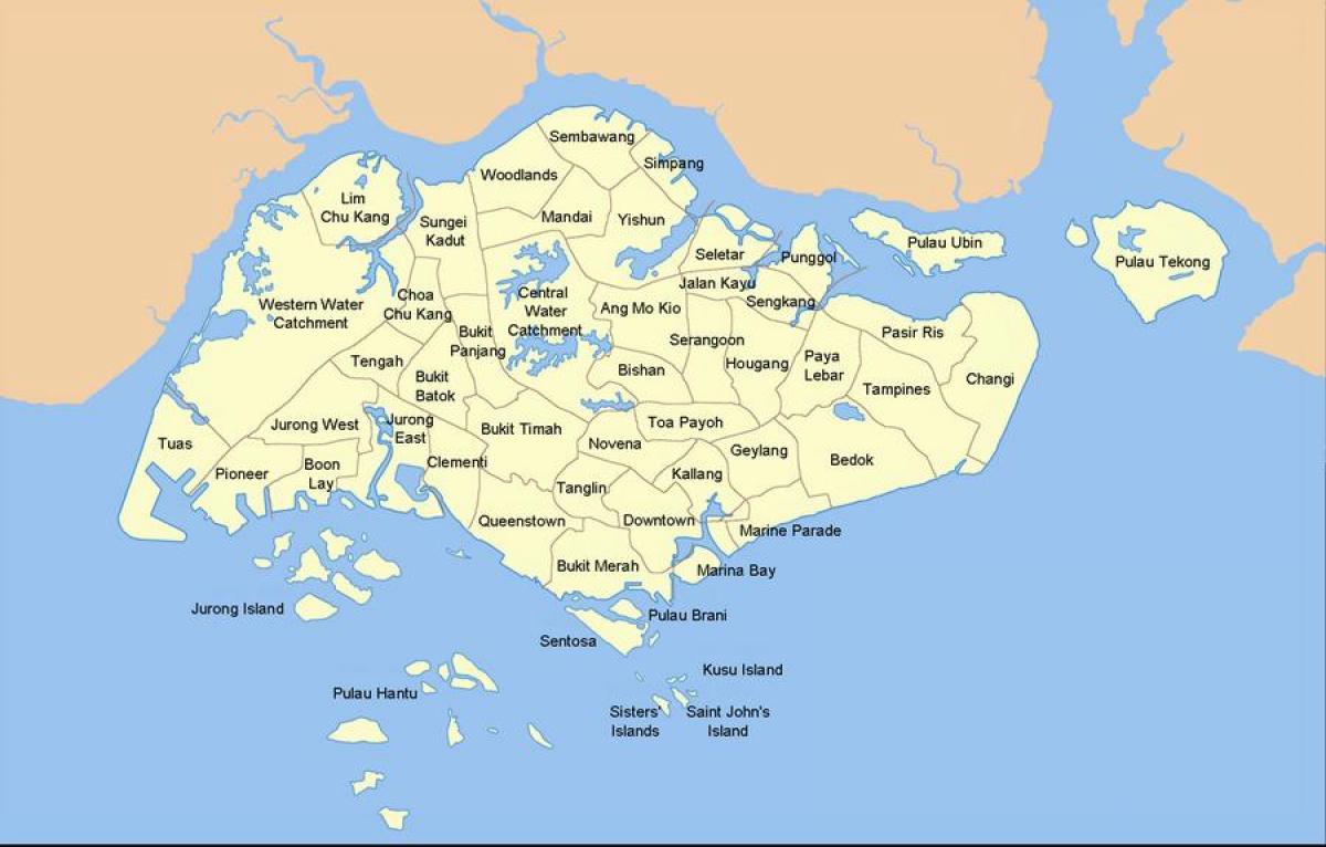 карта Сінгапуру пір