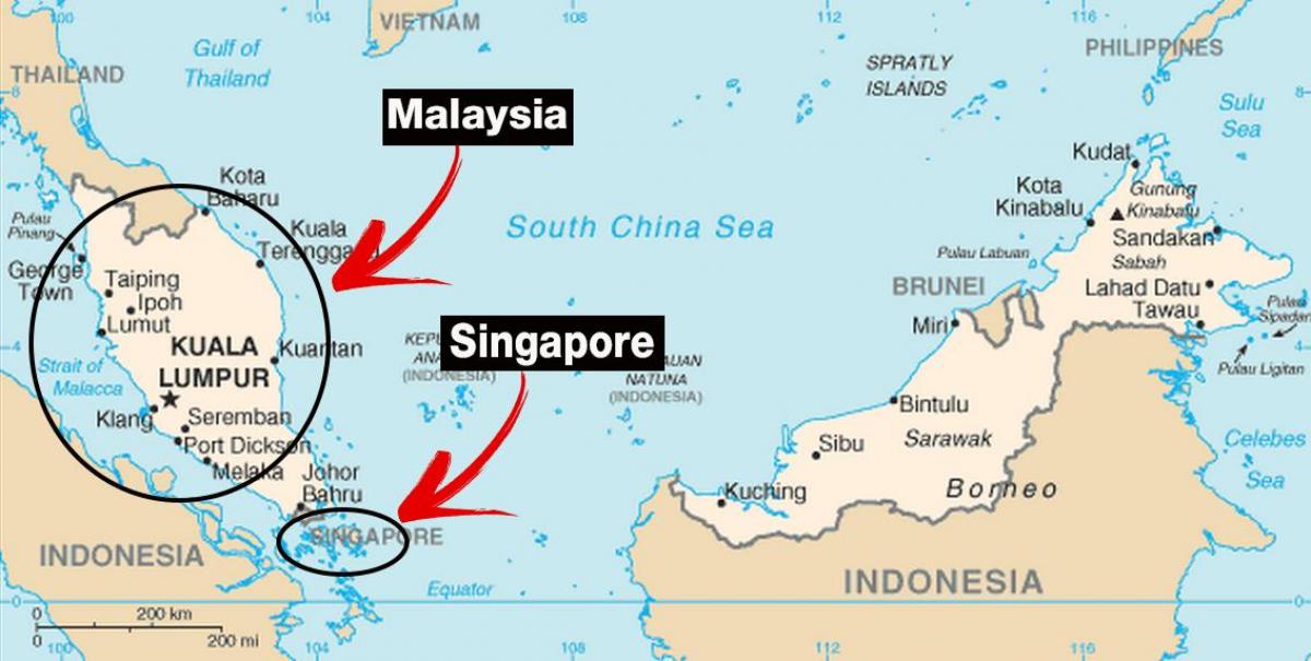 Сінгапур карта світу