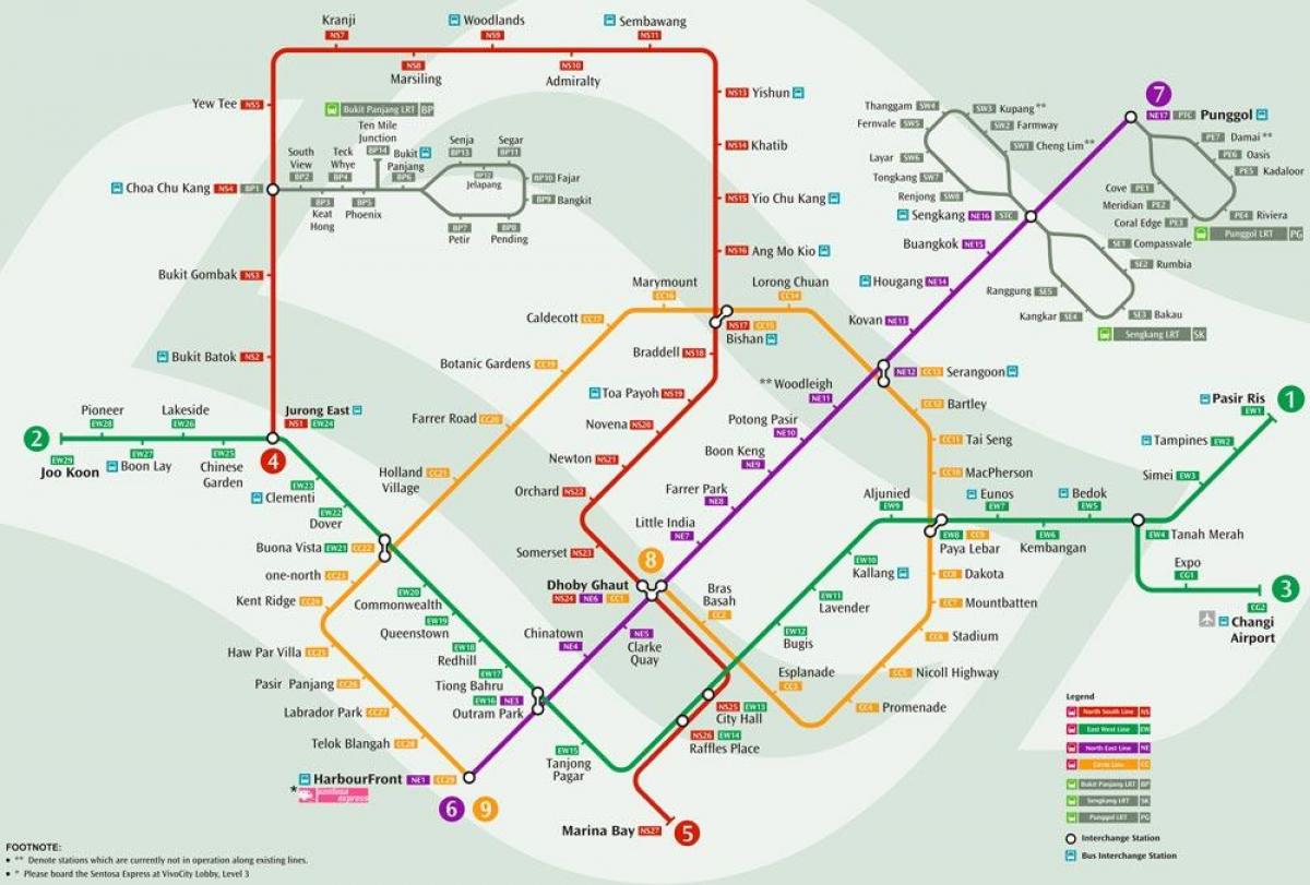 система карті Сінгапуру