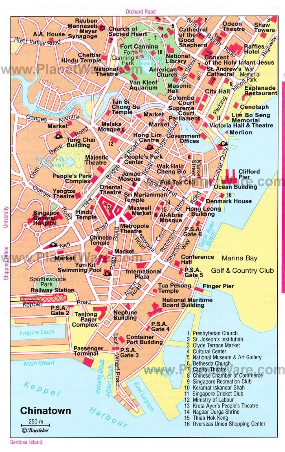 чайнатаун Сінгапур карта