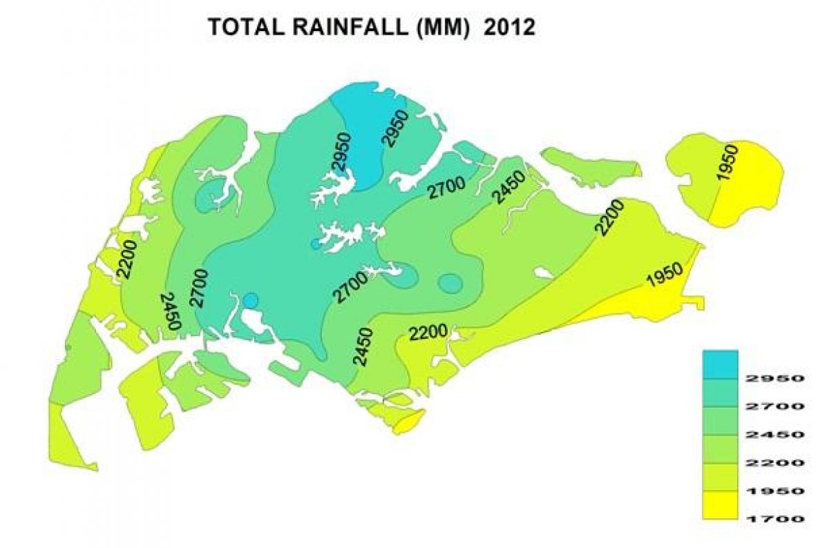 Сінгапур дощ карта