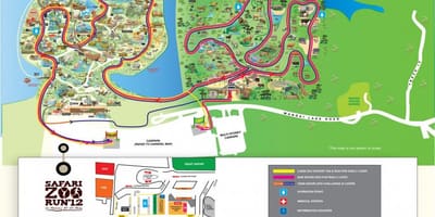 Карта зоопарку Сінгапуру