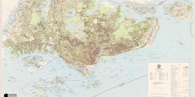 Карта топографічна Сінгапуру