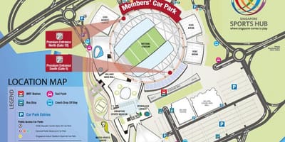 Стадіон метро на карті Сінгапуру