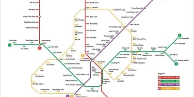 Сінгапур станція метро карта