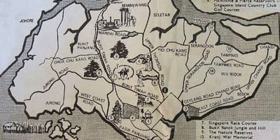 Старій карті Сінгапуру