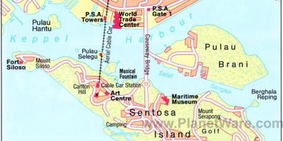 Карта пам'ятки Сінгапура