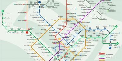 Карта метро Сінгапуру