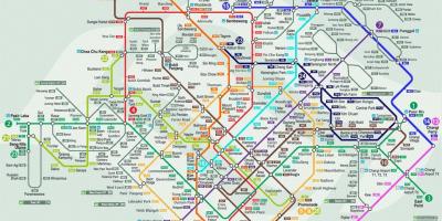Карта Сінгапуру транспорту