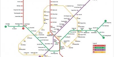 Станція метро на карті Сінгапуру