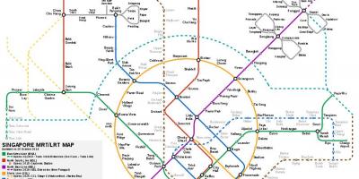 Сінгапурська система MRT карту