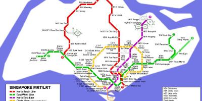 Станція метро Сінгапуру на карті