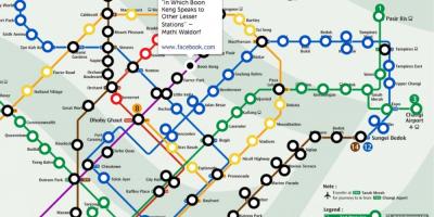 Метро Залізничний на карті Сінгапуру